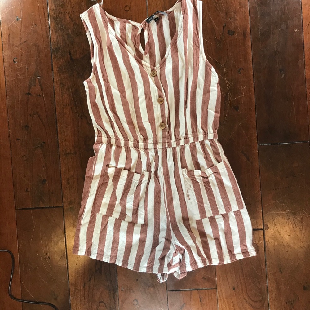 Striped romper